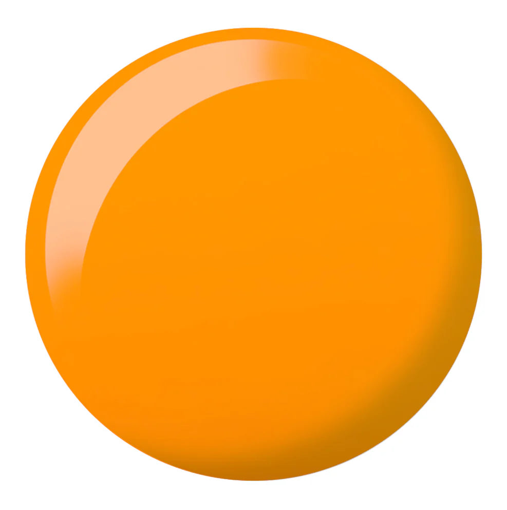 DND Daisy Gel Duo Tangerine Dream #803 featuring vibrant orange gel nail polish and lacquer in a sleek bottle.