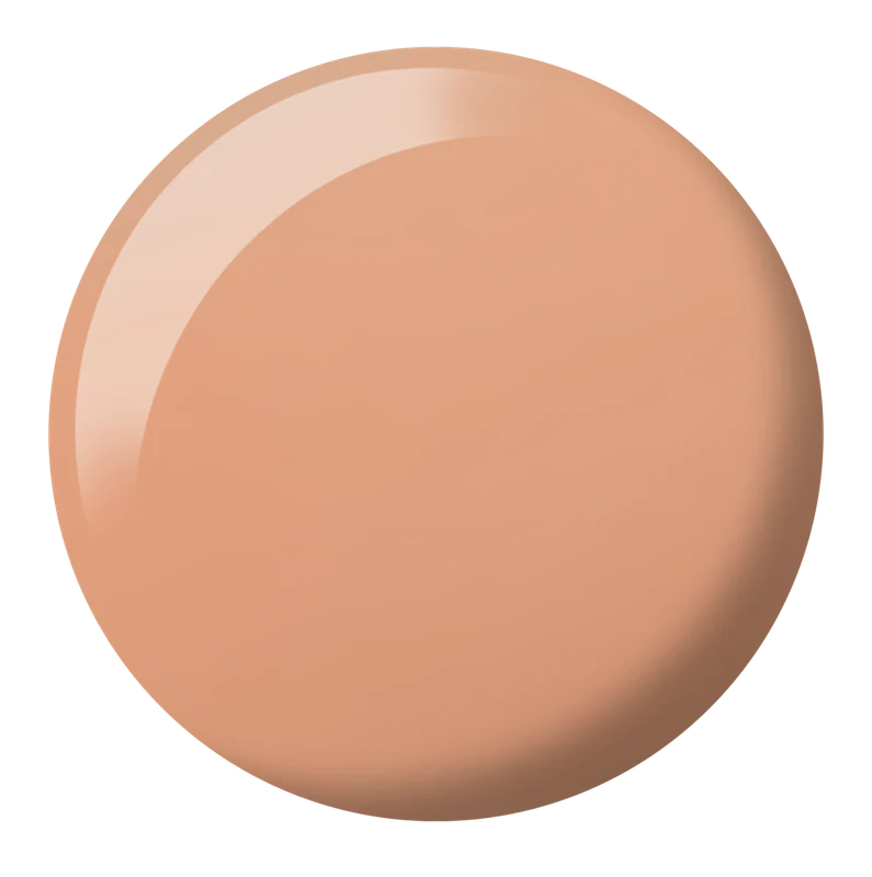 DND DC Gel Duo Peachkini #2465 featuring peach-colored gel nail polish and lacquer in a dual-pack container.