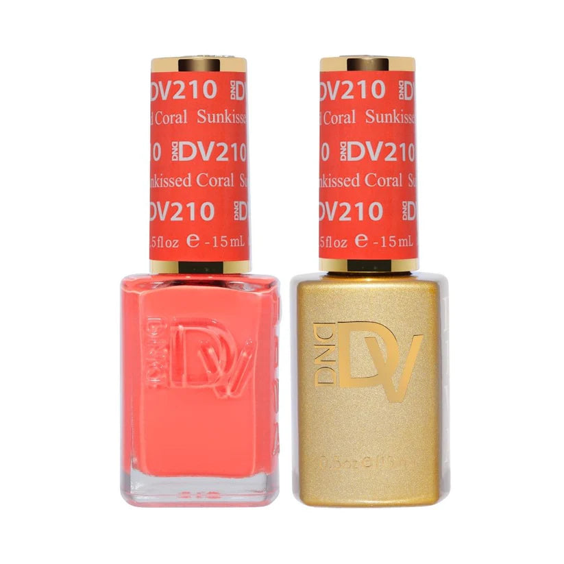 Dnd Diva Duo Gel & Polish - Sunkissed Coral 210 - Universal Nail Supplies