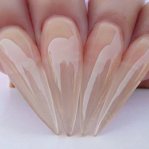 Kiara Sky Dip Powder gel nail polish in shade Only Natural #D492, clear and smooth for natural-looking nails.