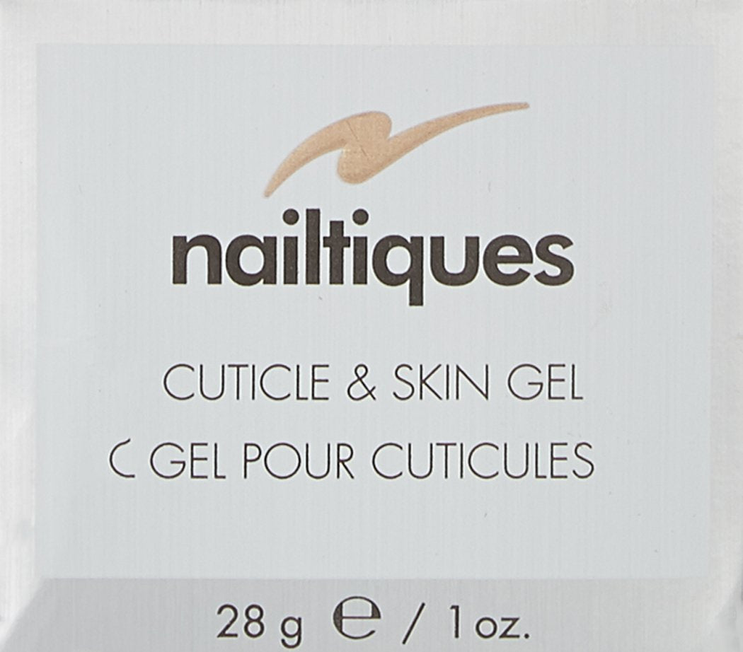 Nailtiques Cuticle and Skin Gel 1 oz in a clear tube with a white cap, designed for nourishing cuticles and skin around nails.