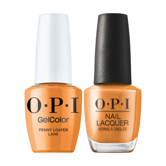 OPI GelColor Intelli-Gel + Matching Lacquer Penny Loafer Lane GCF028 - Universal Nail Supplies