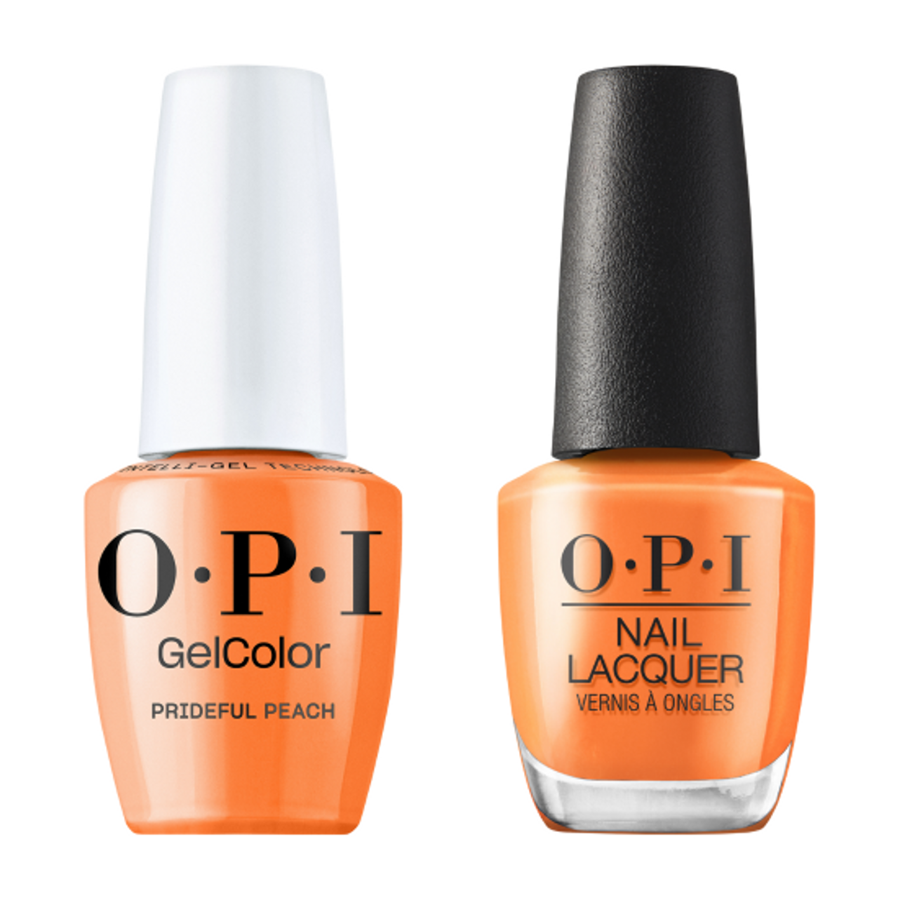 OPI GelColor Intelli-Gel + Matching Lacquer Prideful Peach S055 - Universal Nail Supplies