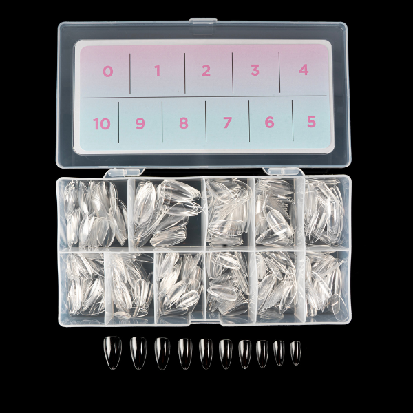 Orly GELFX Builder Tips - Natural Almond Medium (550 pc) - Universal Nail Supplies