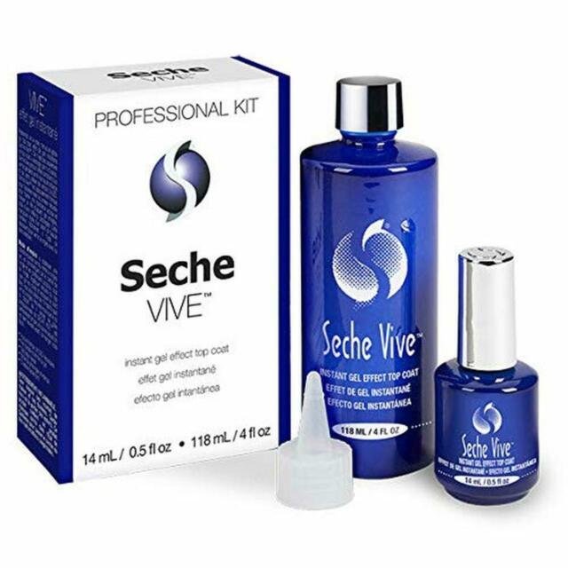 Seche Vive - Instant Gel Effect Top Coat Clear 4oz - Universal Nail Supplies