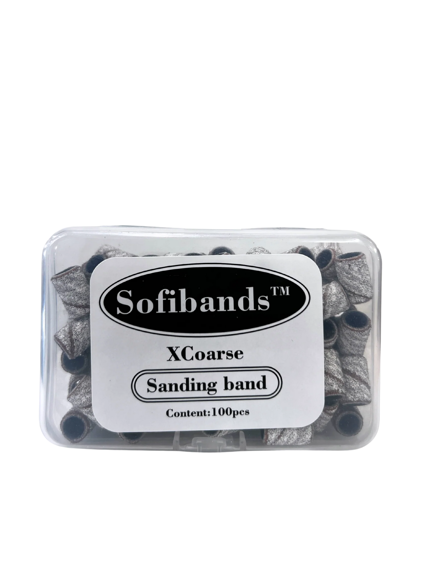 UNS Sofibands™ Zebra Nail Sanding Bands for nail tools, featuring zebra pattern and durable design for nail shaping and polishing.