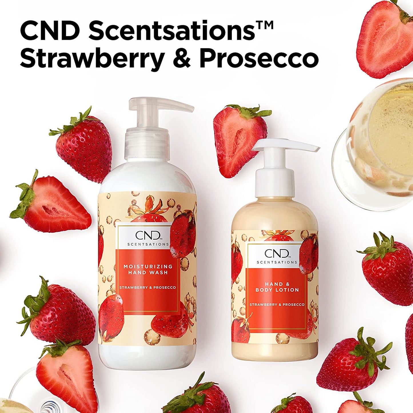 CND Scentsations Hand Wash bottle with glycerin and jojoba oil, 13.2 fl oz, for gentle skin cleansing and hydration