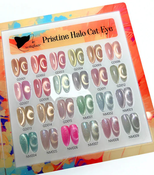 Elevate Your Nail Artistry with Sofiglaze Gel Color Pristine Halo Cat Eye Collection