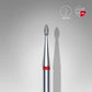 Diamond nail drill bit rounded bud red EXPERT head diameter 1,6 mm / working part 3,4 mm