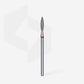 Diamond nail drill bit flame red EXPERT head diameter 2,3 mm / working part 10 mm