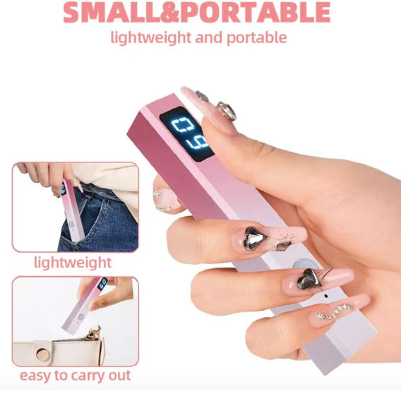 Mini Portable Flashlight Nail Quick Dry USB UV LED Lamp - Universal Nail Supplies