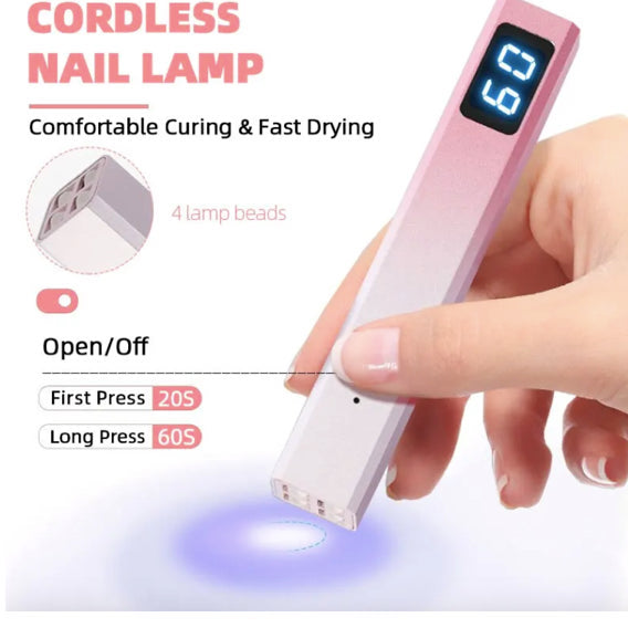 Mini Portable Flashlight Nail Quick Dry USB UV LED Lamp - Universal Nail Supplies