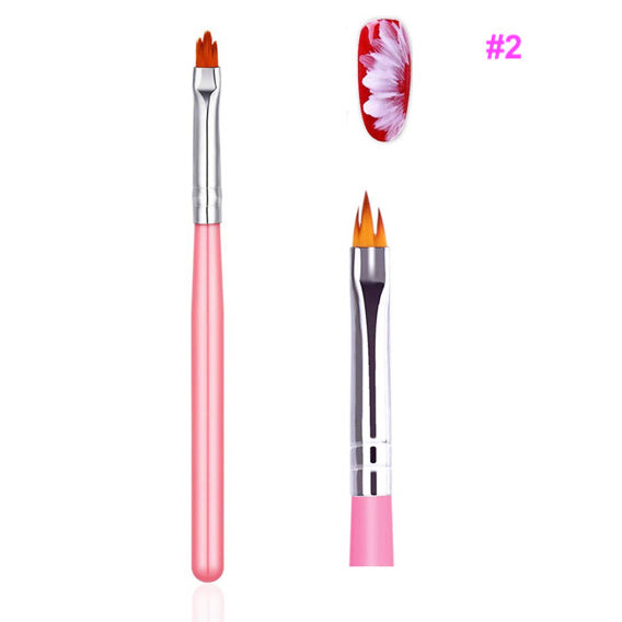 Nail Brush Gradient Painting Flower Drawing Pen #2 - Universal Nail Supplies
