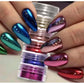 Six pieces Mirror Chrome Nail Powder Metallic Effect Pigments - Universal Nail Supplies