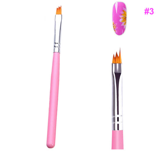 Nail Brush Gradient Painting Flower Drawing Pen #3 - Universal Nail Supplies