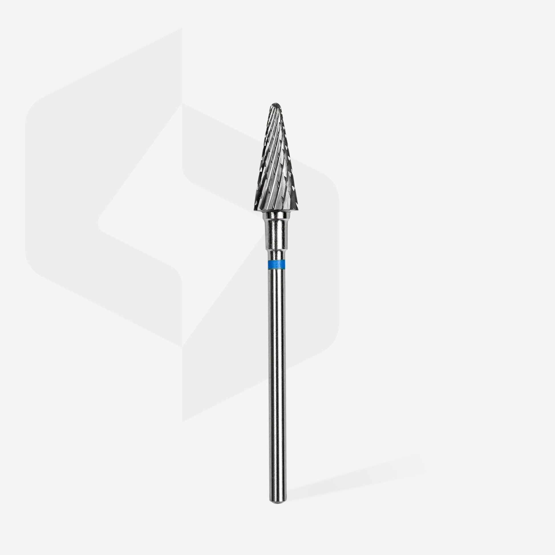 Carbide nail drill bit, “cone” blue, head diameter 6 mm / working part 14 mm image 1