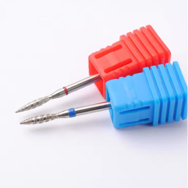 UNS 2Pc Tornado Flame Diamond Nail Drill Bit - Universal Nail Supplies