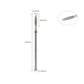UNS 1pc Tapered Diamond Flame Nail Drill Bit Medium - Universal Nail Supplies