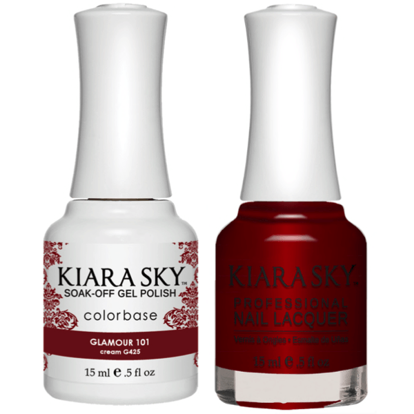 Kiara Sky Gel + Matching Lacquer - Glamour 101 #425 - Universal Nail Supplies