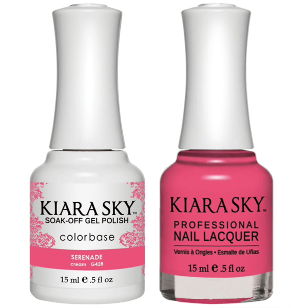 Kiara Sky Gel + Matching Lacquer - Serenade #428 - Universal Nail Supplies