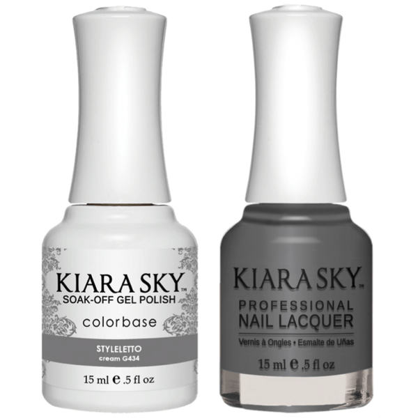 Kiara Sky Gel + Matching Lacquer - Styleletto #434 - Universal Nail Supplies