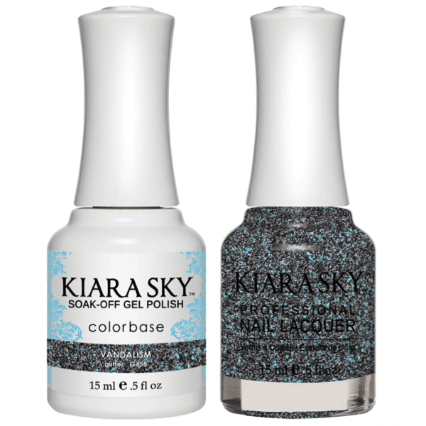 Kiara Sky Gel + Matching Lacquer - Vandalism #458 - Universal Nail Supplies