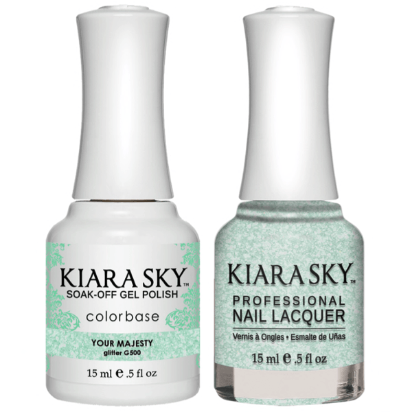 Kiara Sky Gel + Matching Lacquer - Your Majesty #500 - Universal Nail Supplies