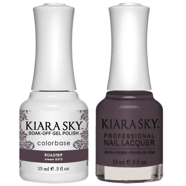 Kiara Sky Gel + Matching Lacquer - Roadtrip #513 - Universal Nail Supplies