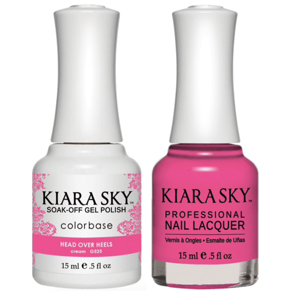 Kiara Sky Gel + Matching Lacquer - Head Over Heels #525 - Universal Nail Supplies