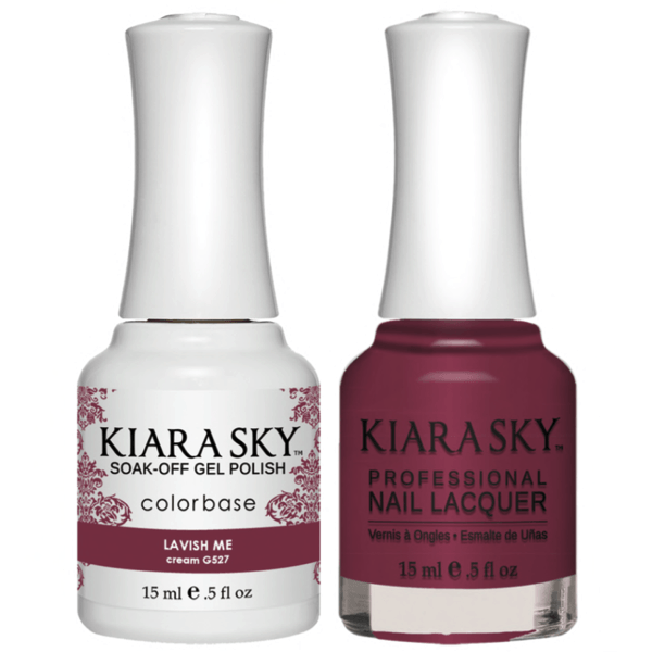 Kiara Sky Gel + Matching Lacquer - Lavish Me #527 - Universal Nail Supplies