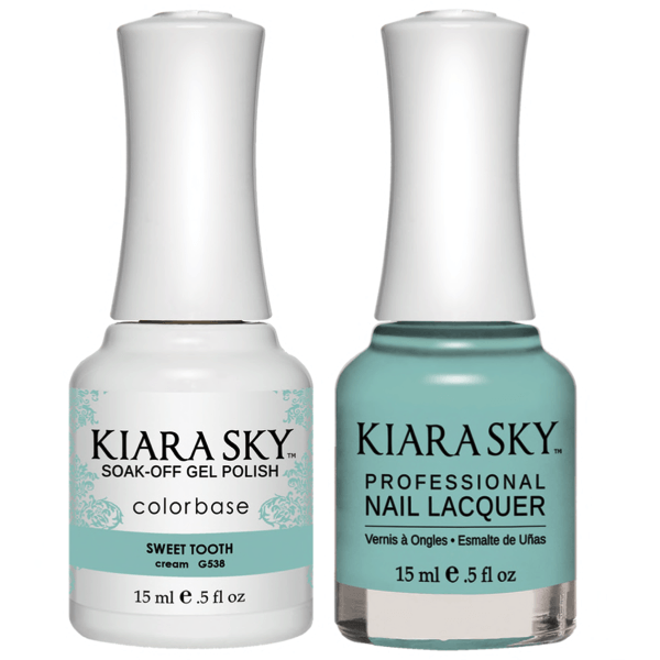 Kiara Sky Gel + Matching Lacquer - Sweet Tooth #538 - Universal Nail Supplies