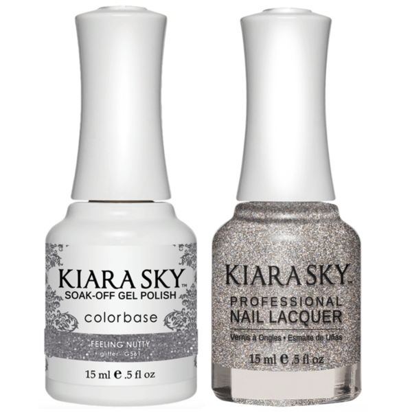 Kiara Sky Gel + Matching Lacquer - Feelin Nutty #561 - Universal Nail Supplies