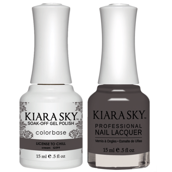 Kiara Sky Gel + Matching Lacquer - License To Chill #599 - Universal Nail Supplies