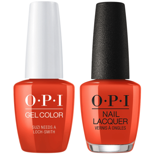 OPI GelColor + Matching Lacquer Suzi Needs A Loch-Smith #U14 - Universal Nail Supplies
