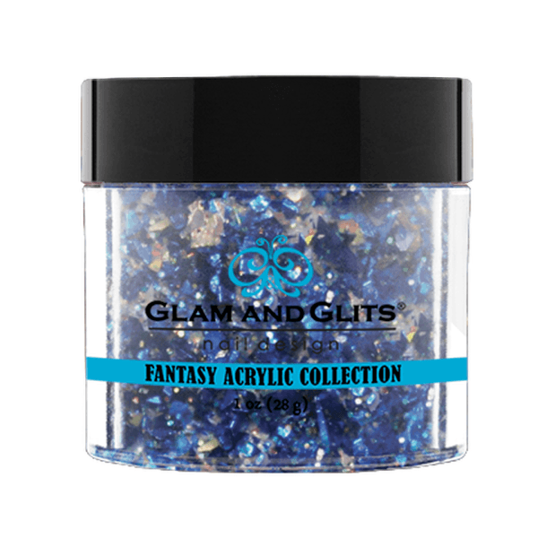 Glam and Glits Fantasy Acrylic Collection - Blue Smoke #FA516 - Universal Nail Supplies