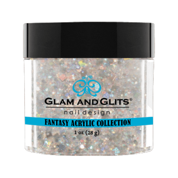 Glam and Glits Fantasy Acrylic Collection - Platinum Pearl #FA543 - Universal Nail Supplies