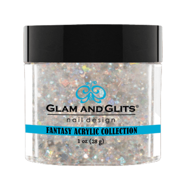 Glam and Glits Fantasy Acrylic Collection - Platinum Pearl #FA543 - Universal Nail Supplies