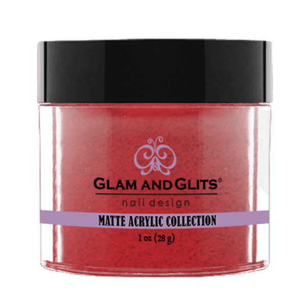 Glam and Glits Matte Acrylic Collection - Red Velvet #MA641 - Universal Nail Supplies