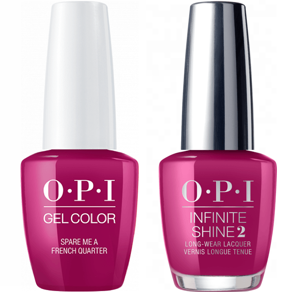 OPI GelColor Spare Me A French Quarter? #N55 + Infinite Shine #N55 - Universal Nail Supplies