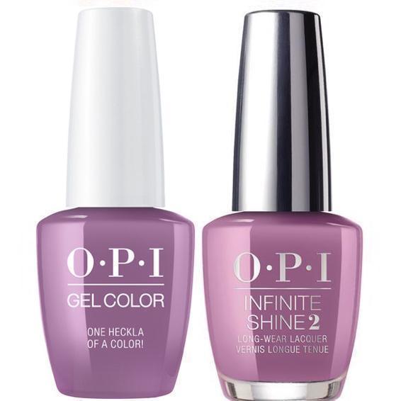 OPI GelColor One Heckla of a Color #I62 + Infinite Shine #I62 - Universal Nail Supplies