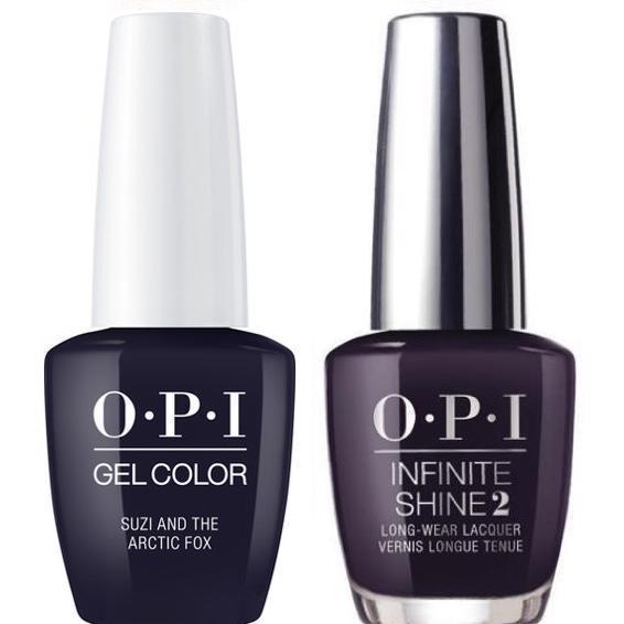 OPI GelColor Suzi & the Arctic Fox #I56 + Infinite Shine #I56 - Universal Nail Supplies