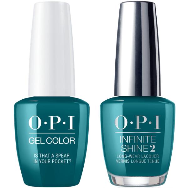 OPI GelColor Is That A Spear In Your Pocket? #F85 + Infinite Shine #F85 - Universal Nail Supplies