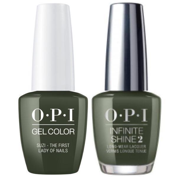 OPI GelColor Suzi-The First Lady Of Nails #W55 + Infinite Shine #W55 - Universal Nail Supplies