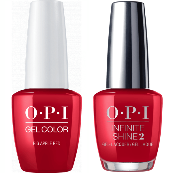 OPI GelColor Big Apple Red #N25 + Infinite Shine #N25 - Universal Nail Supplies