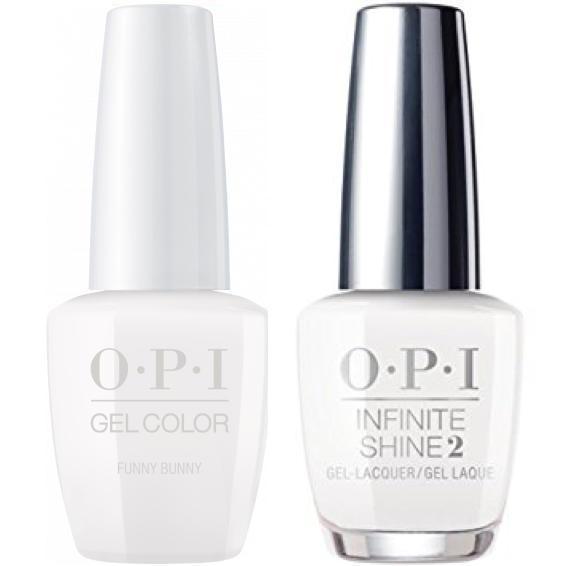 OPI GelColor Funny Bunny #H22 + Infinite Shine #H22 - Universal Nail Supplies