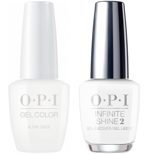OPI GelColor Alpine Snow #L00 + Infinite Shine #L00 - Universal Nail Supplies