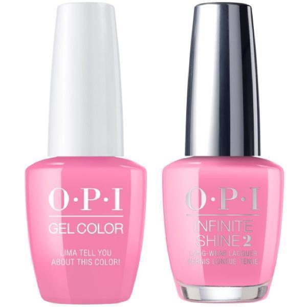 OPI GelColor + Infinite Shine Lima Tell You About This Color #P30 - Universal Nail Supplies