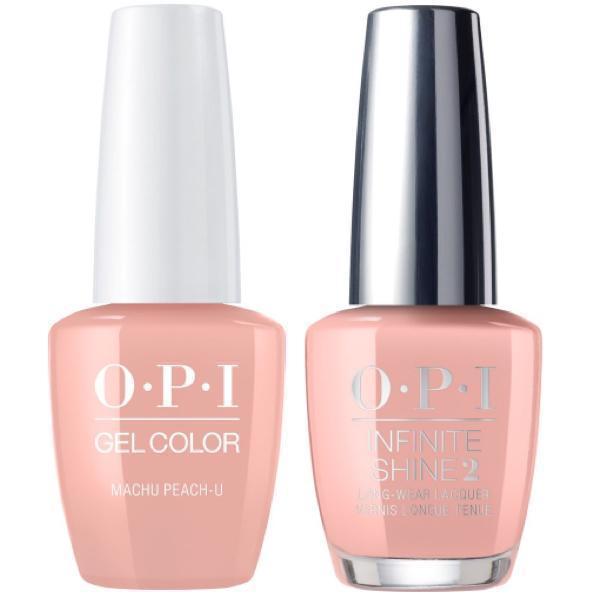 OPI GelColor + Infinite Shine Machu Peach-u #P36 - Universal Nail Supplies