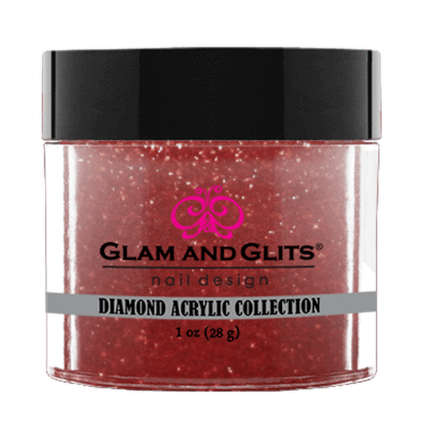 Glam and Glits Diamond Acrylic Collection - Ruby Red #DA89 - Universal Nail Supplies