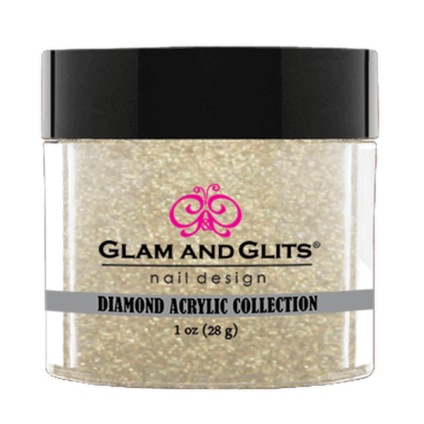 Glam and Glits Diamond Acrylic Collection - White Glaze #DA90 - Universal Nail Supplies